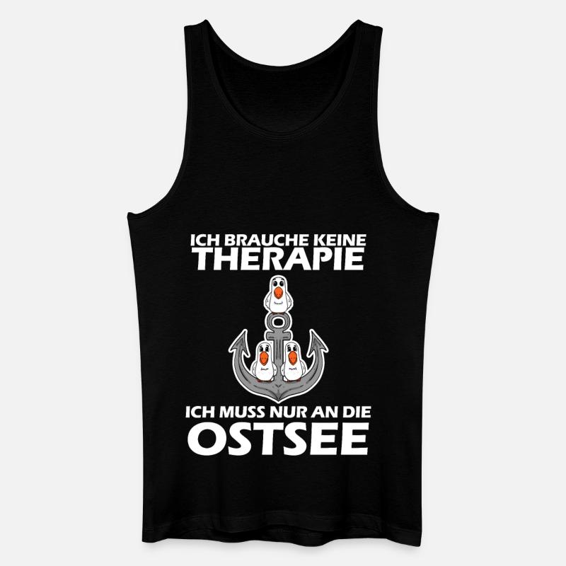 Ostsee Geschenk - Männer Bio Tank Top - Schwarz