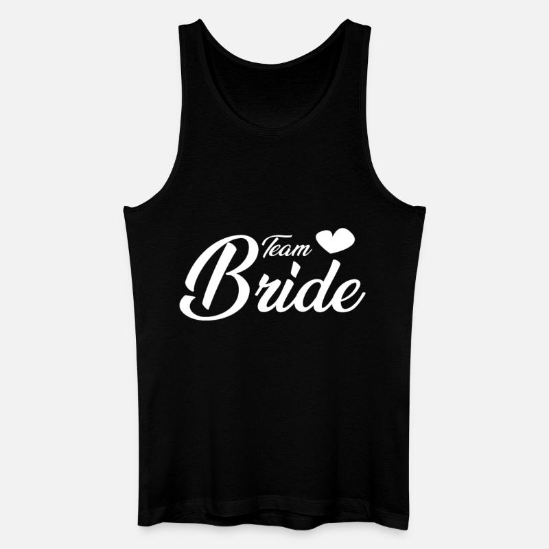 Team Bride - Männer Bio Tank Top - Schwarz