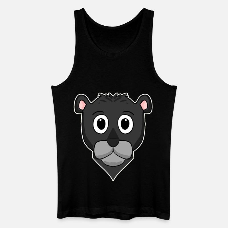 Schwarzer Panther - Männer Bio Tank Top - Schwarz