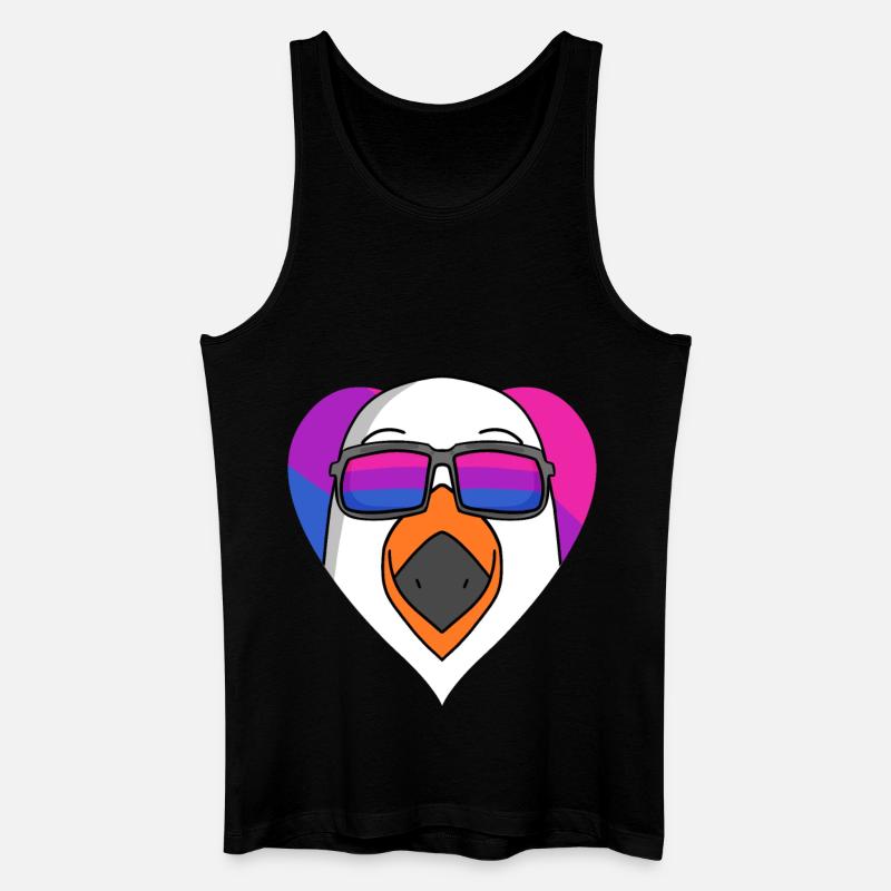 Bisexuell Möwe Geschenk - Männer Bio Tank Top - Schwarz