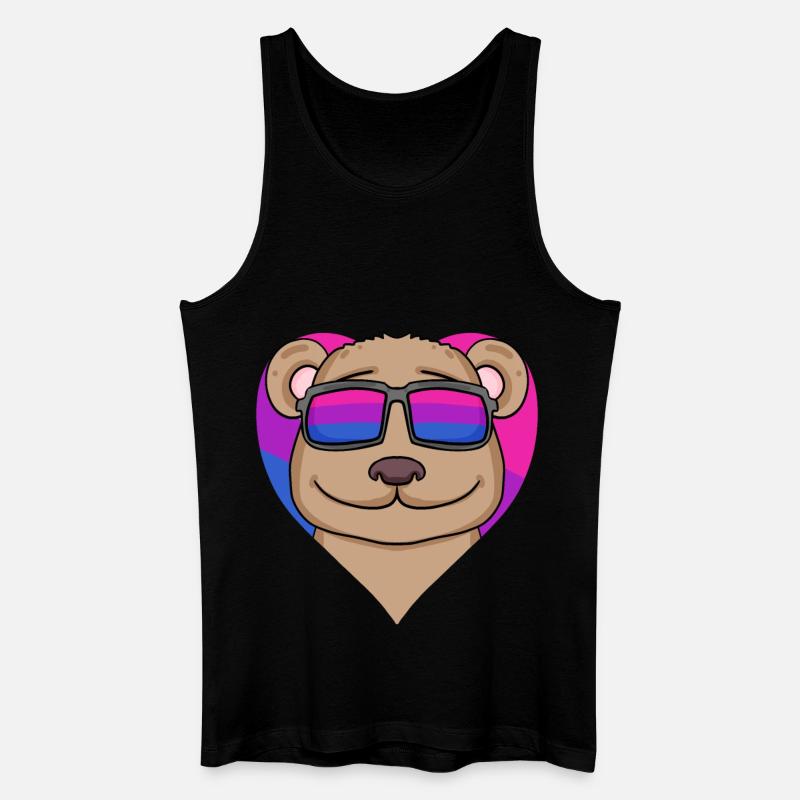 Bisexuell Braunbär Geschenk - Männer Bio Tank Top - Schwarz