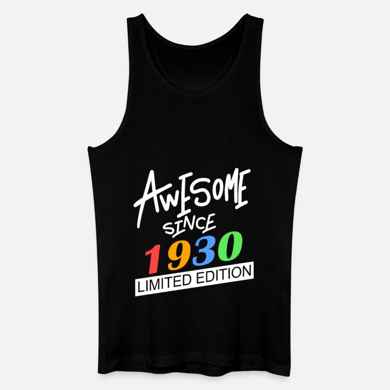 1930 - Männer Bio Tank Top - Schwarz