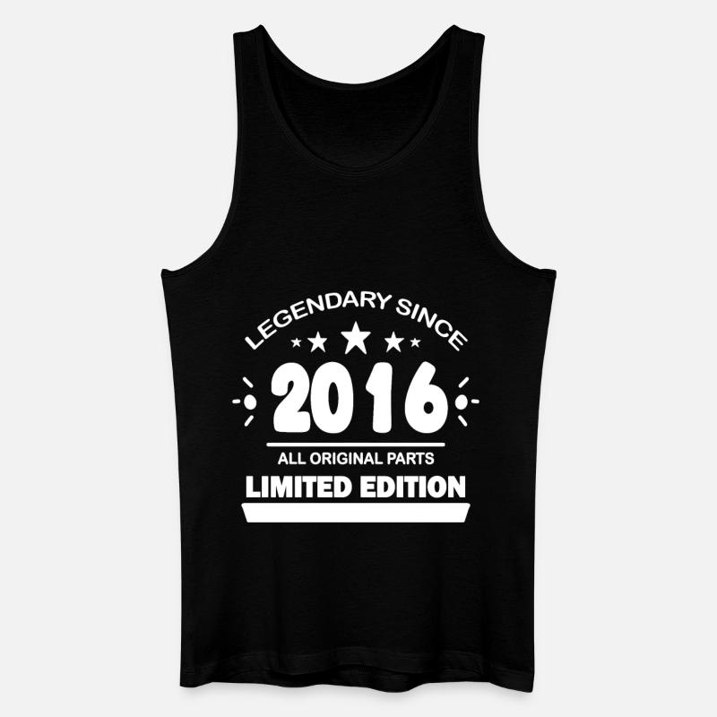 2016 - Männer Bio Tank Top - Schwarz