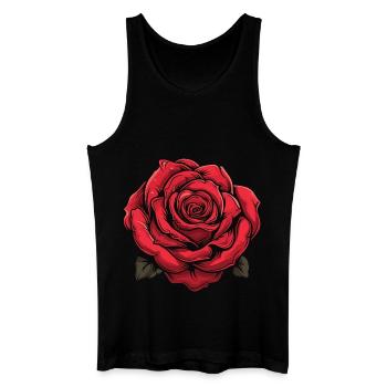 La rose des géants - Débardeur bio Homme - noir - Devant