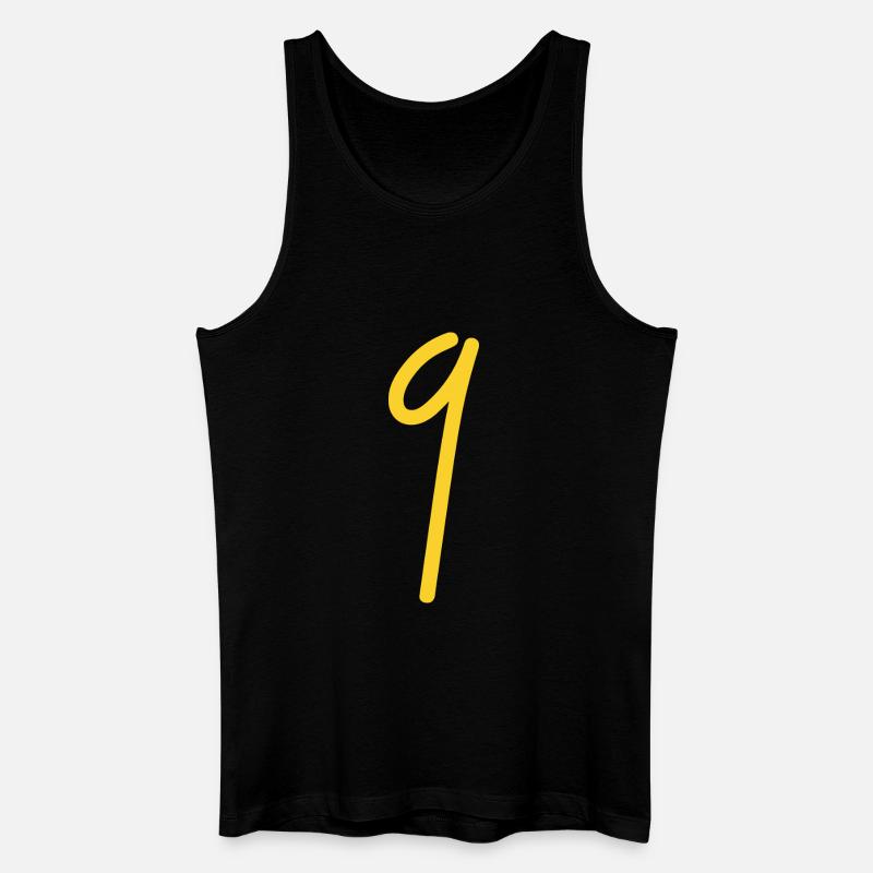 9 - Männer Bio Tank Top - Schwarz