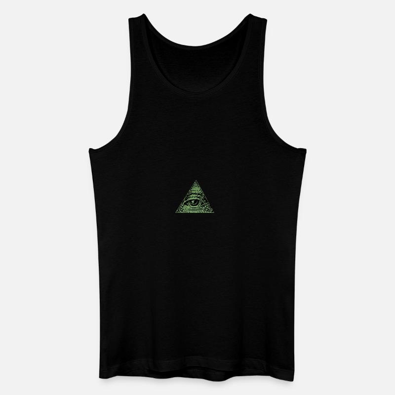 Illuminati - Männer Bio Tank Top - Schwarz