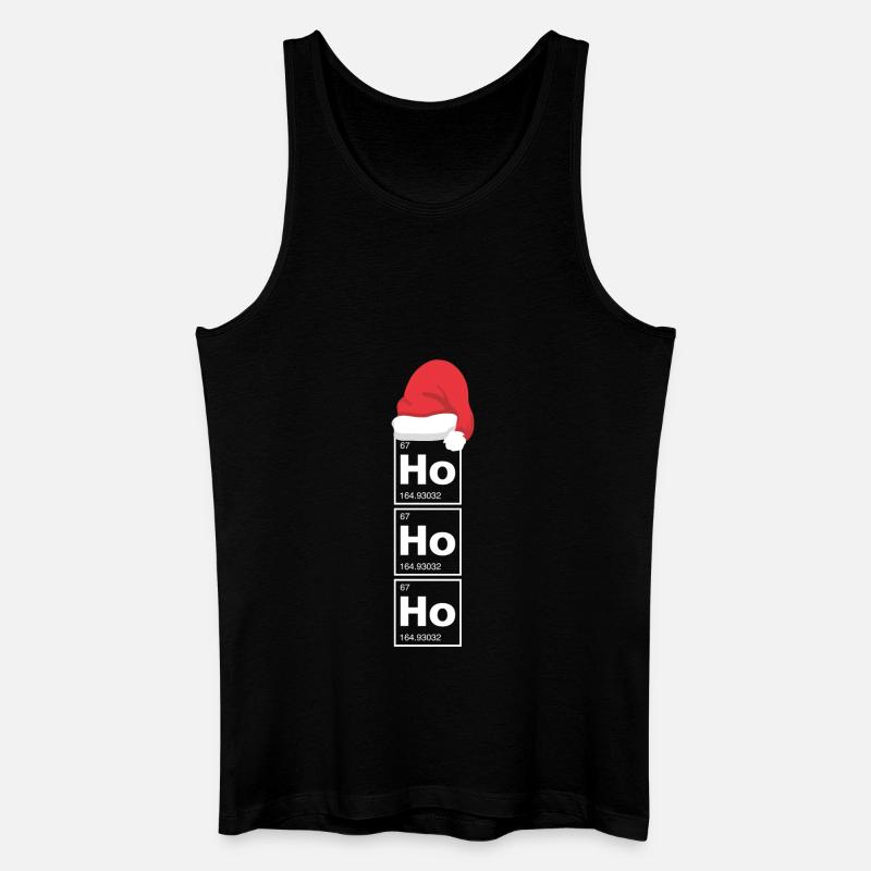 Ho Ho Ho - Männer Bio Tank Top - Schwarz