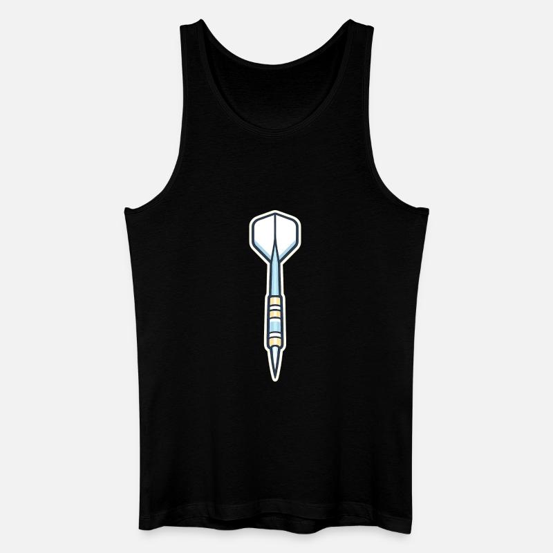 Blauer Speer-Schild Grafik - Männer Bio Tank Top - Schwarz
