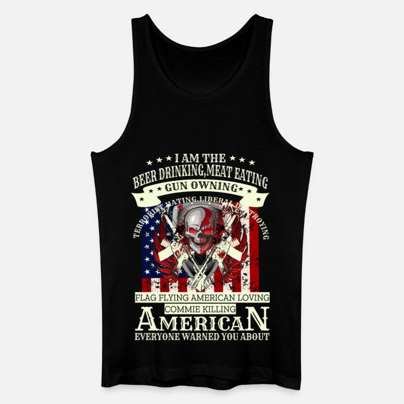 Army Skull - Männer Bio Tank Top - Schwarz