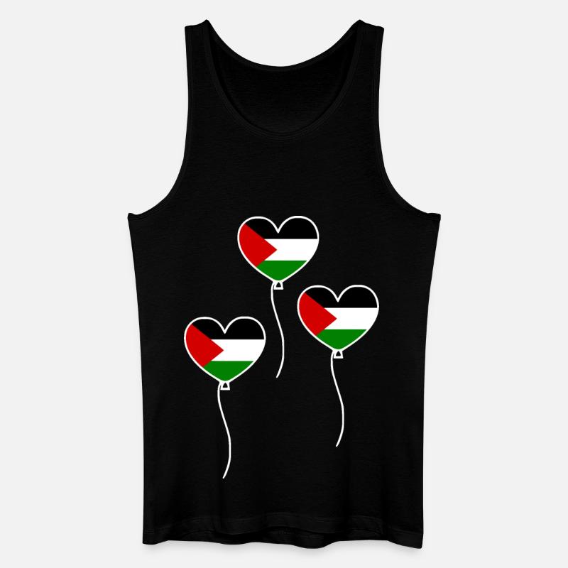 Palestina - Canotta ecologica da uomo - nero