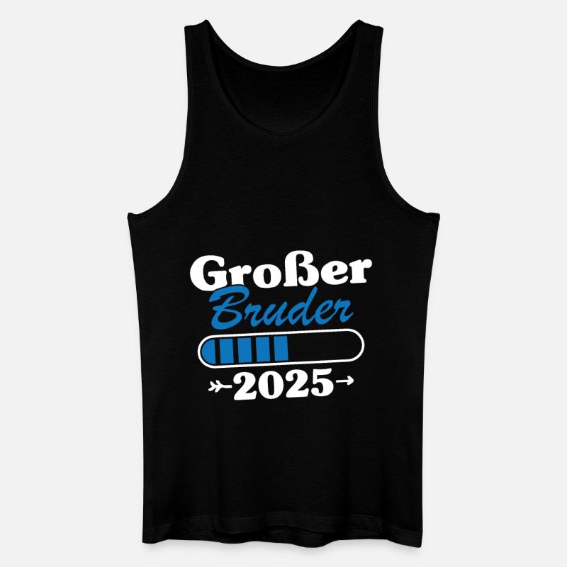 Großer Bruder Loading 2025 - Männer Bio Tank Top - Schwarz