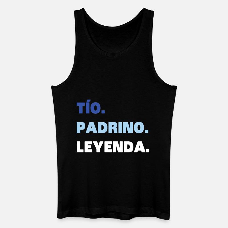 Onkel Pate Legende - Männer Bio Tank Top - Schwarz