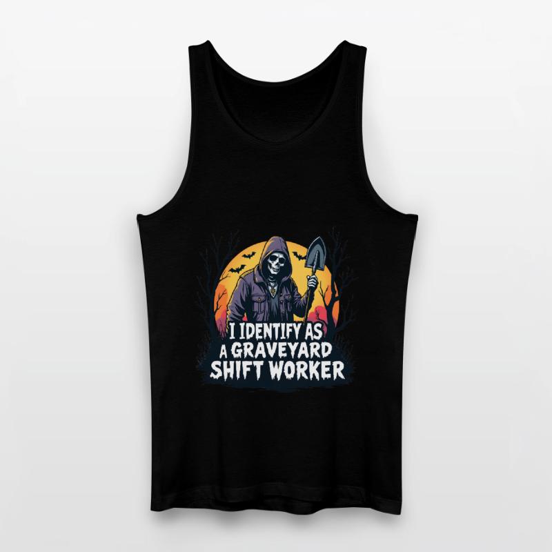 I Identify As A Graveyard Shift Worker Men’s Organic Tank Top