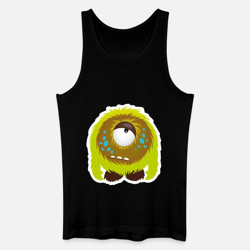 Süßes kleines hmpf Monster - Männer Bio Tank Top - Schwarz