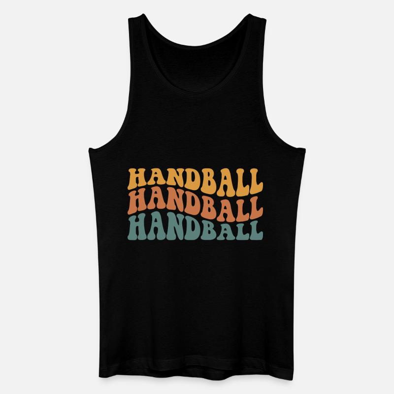 Handball - Männer Bio Tank Top - Schwarz