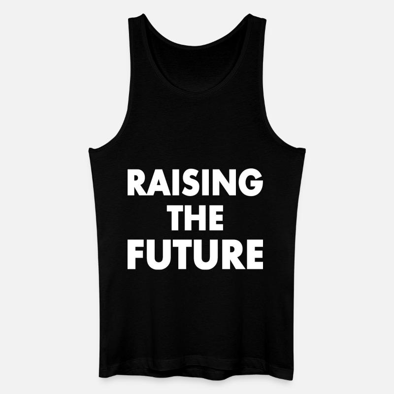 Raising the future - Männer Bio Tank Top - Schwarz