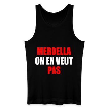 merdella on en veut pas - Men’s Organic Tank Top - black - Front
