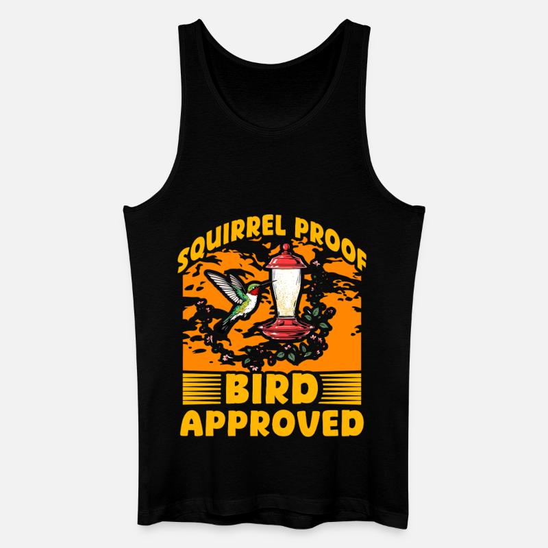 Eichhörnchensicher Vogel zugelassen - Männer Bio Tank Top - Schwarz