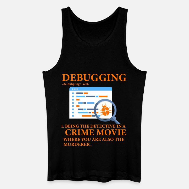 Debuggen - Männer Bio Tank Top - Schwarz