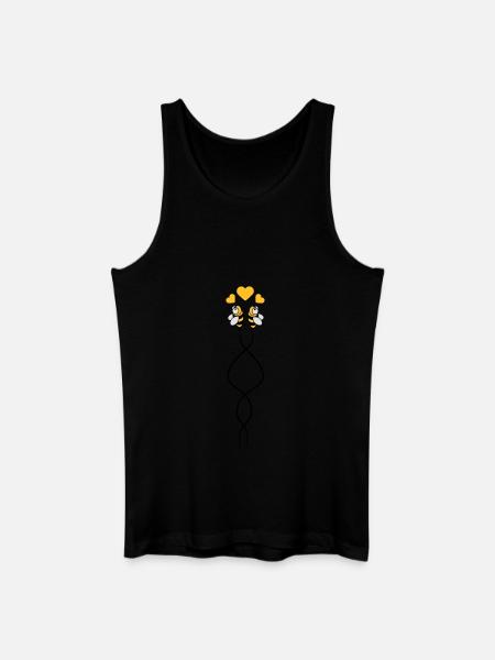 Bees Love - Men’s Organic Tank Top - black