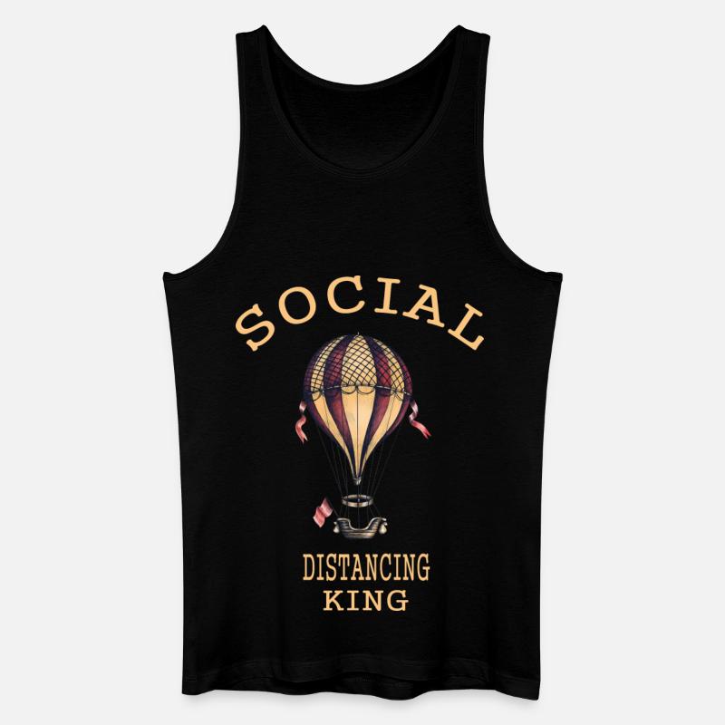 Ballonfahrt - Männer Bio Tank Top - Schwarz