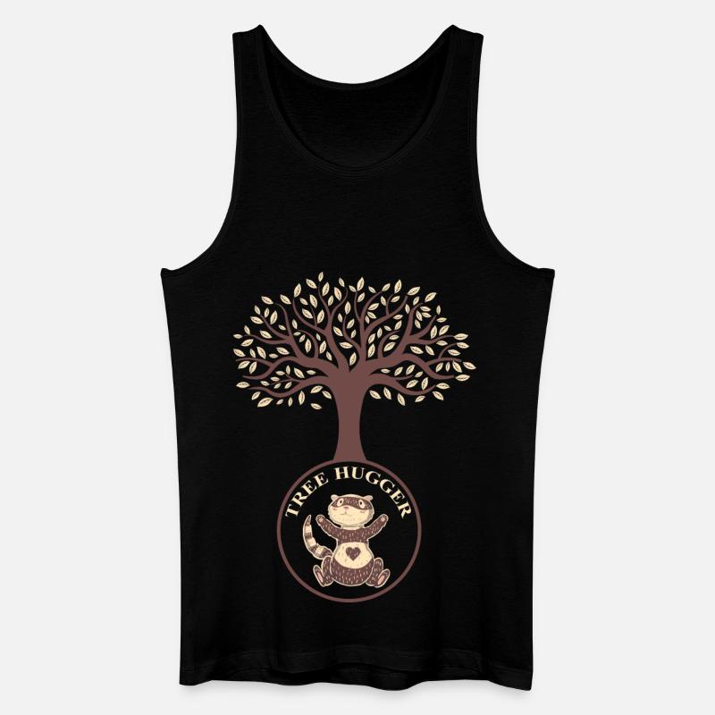 Baum Frettchen - Männer Bio Tank Top - Schwarz