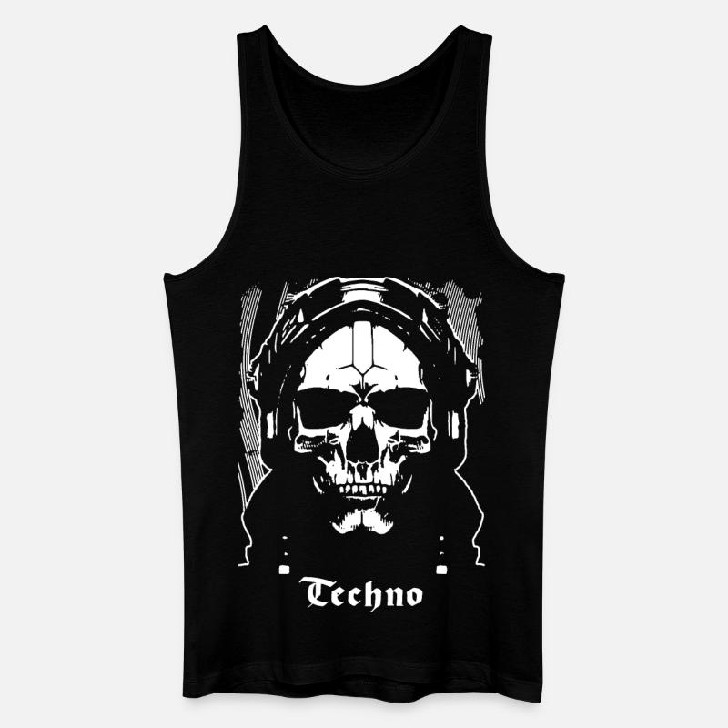 Techno - Men’s Organic Tank Top - black