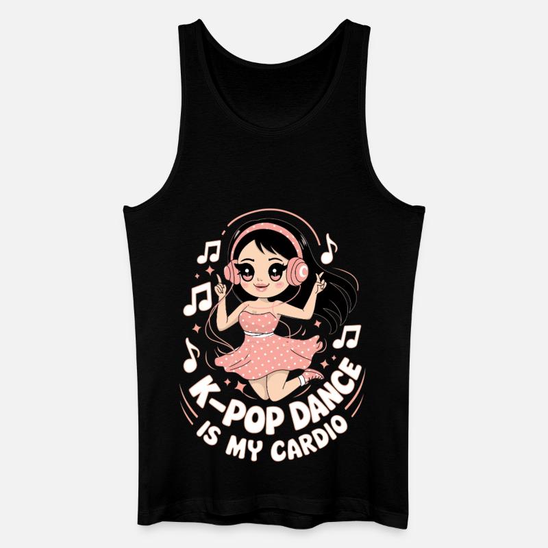 K-Pop Tanz Lustig Korea - Männer Bio Tank Top - Schwarz