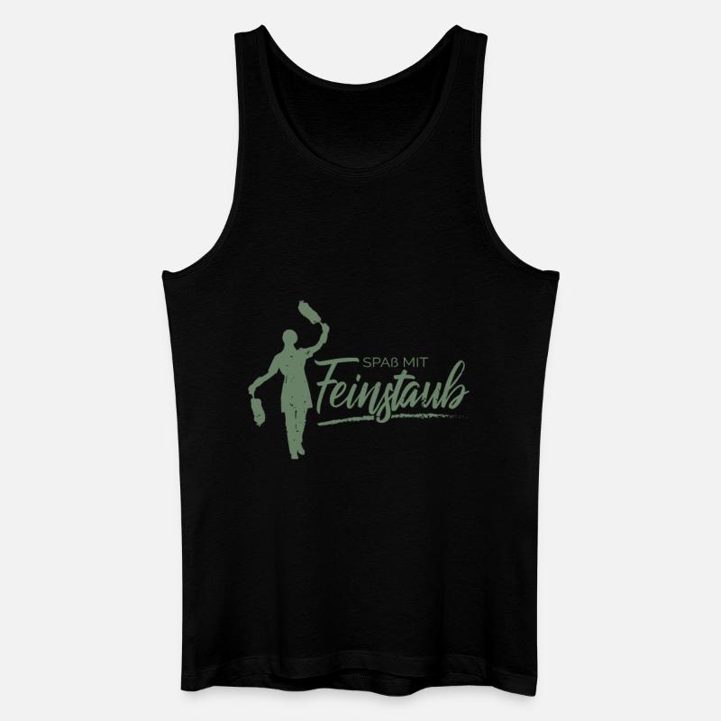 Spaß mit Feinstaub - Männer Bio Tank Top - Schwarz