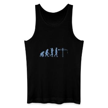 Crane operator Evolution - Men’s Organic Tank Top - black - Front