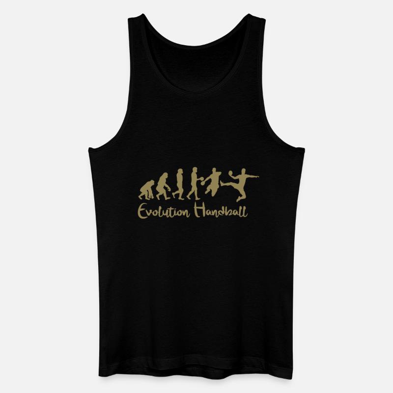 Evolution Handball Geschenk - Männer Bio Tank Top - Schwarz