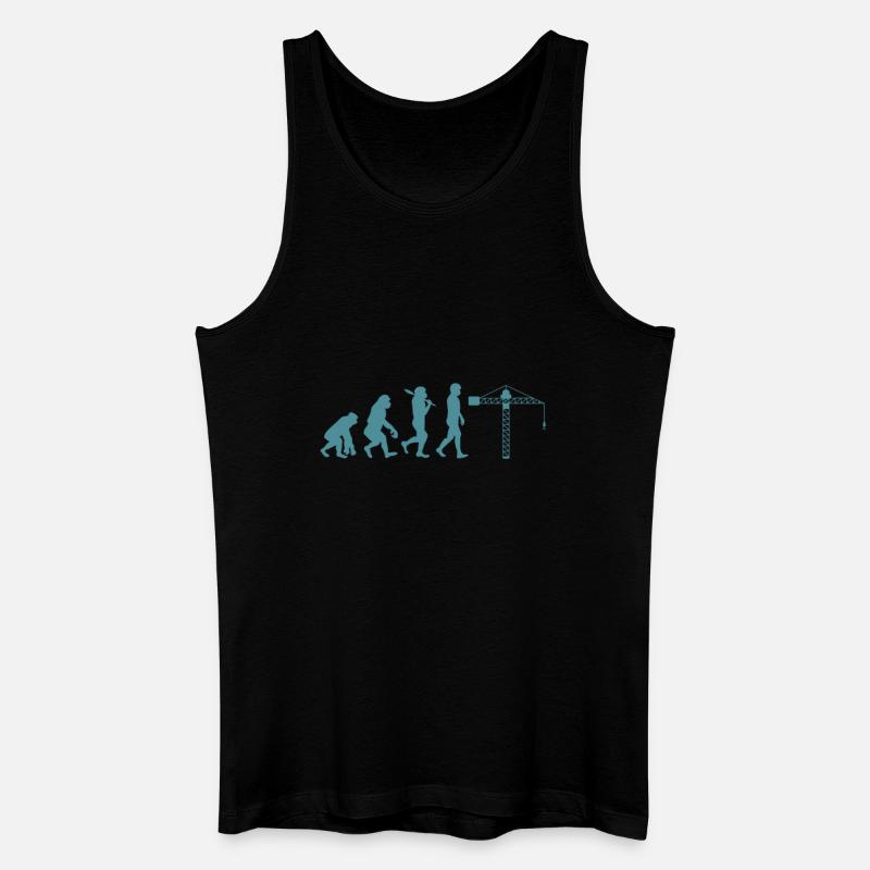 Crane operator Evolution - Men’s Organic Tank Top - black