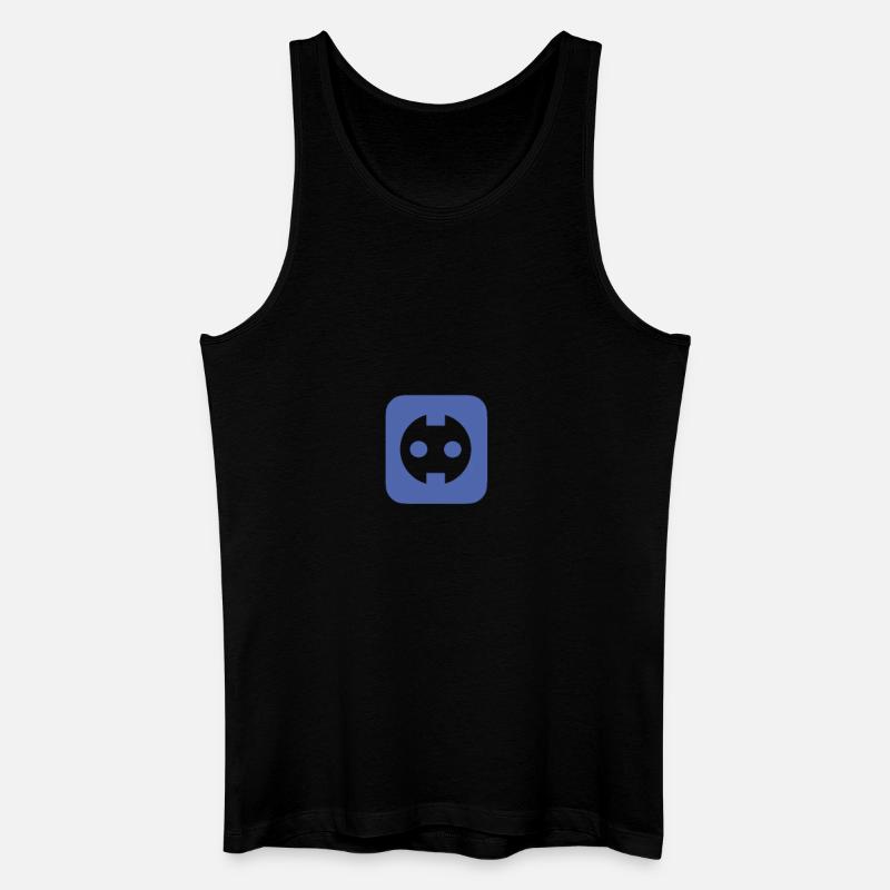 Steckdose - Männer Bio Tank Top - Schwarz
