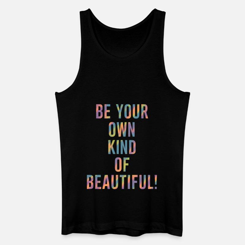 Sei Dein Eigenes Schönheitsideal - Männer Bio Tank Top - Schwarz