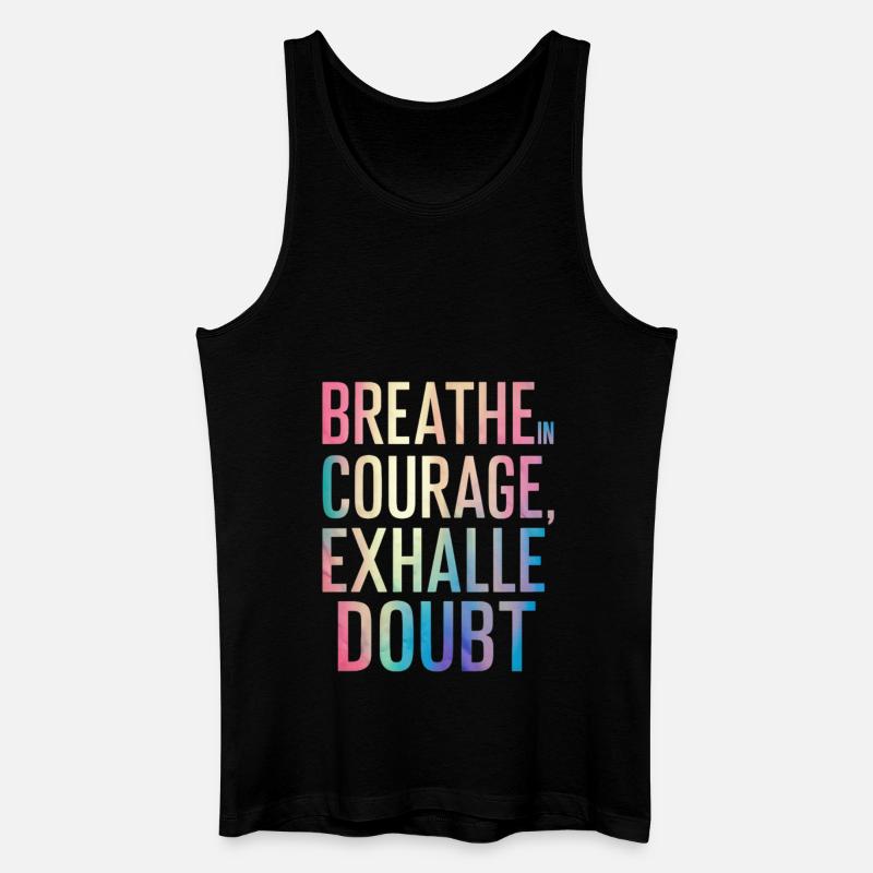 in courage from doubt - Men’s Organic Tank Top - black