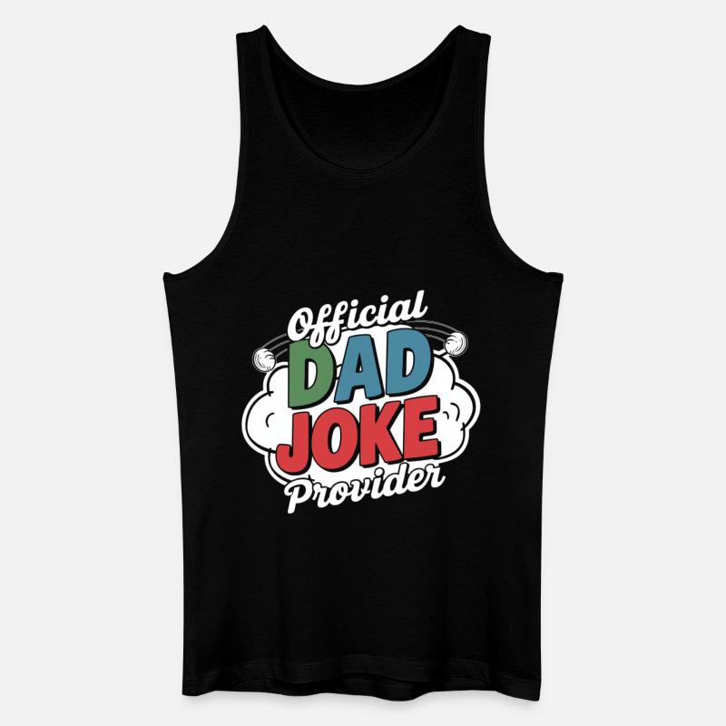 Offizieller Dad Joke Versorger - Männer Bio Tank Top - Schwarz