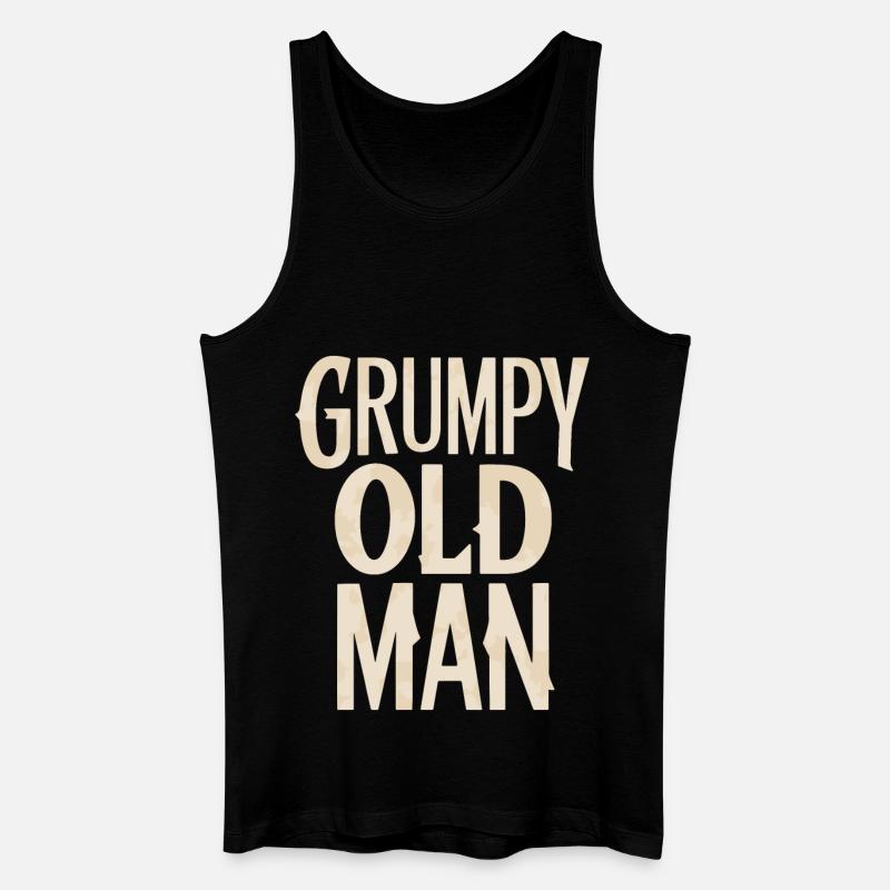 Grumpy Old Man Unverwechselbarer Stil - Männer Bio Tank Top - Schwarz