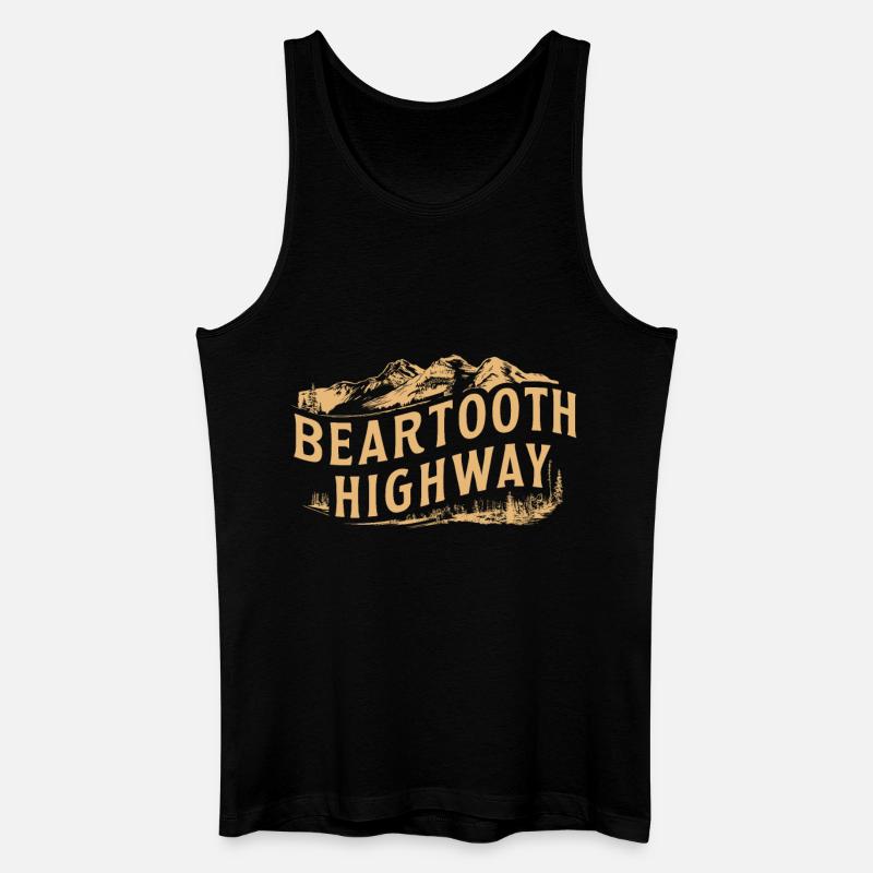 Beartooth Highway Abenteuer Berge - Männer Bio Tank Top - Schwarz