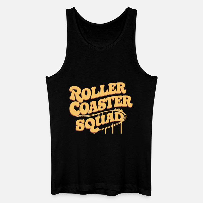 Roller Coaster Squad Achterbahn Fans - Débardeur bio Homme - noir