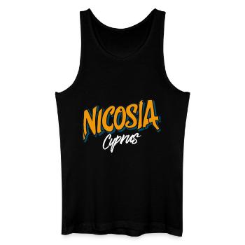 Nicosia Cyprus Souvenir Erinnerung - Männer Bio Tank Top - Schwarz - Vorne
