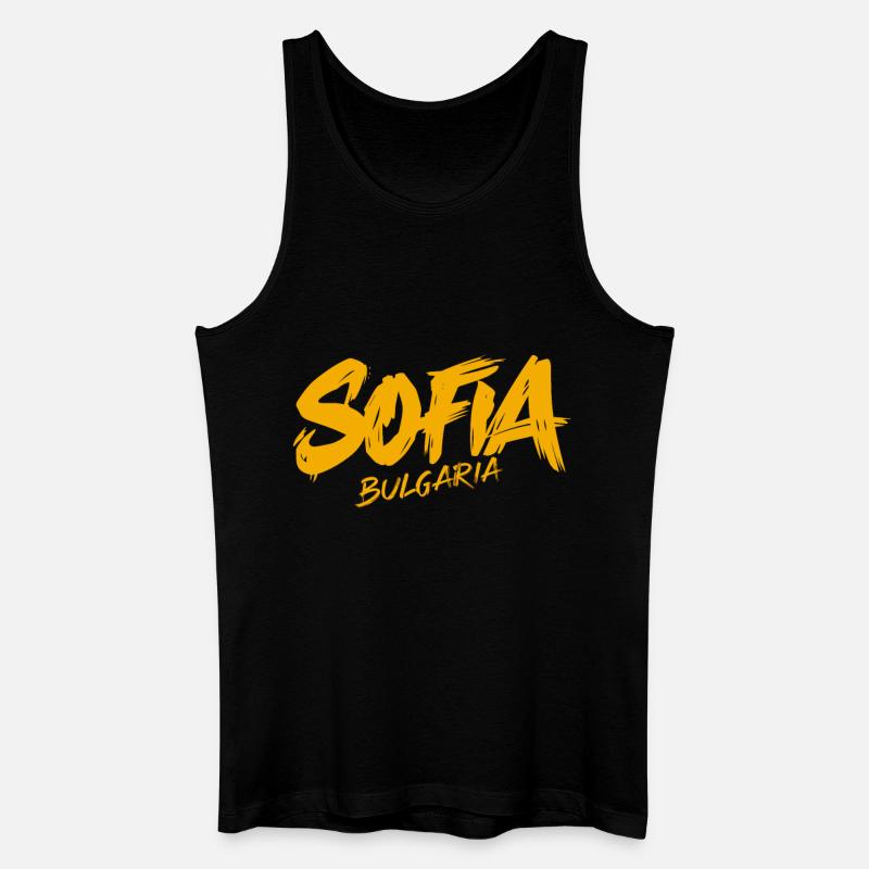 Sofia Bulgarien Souvenir - Männer Bio Tank Top - Schwarz