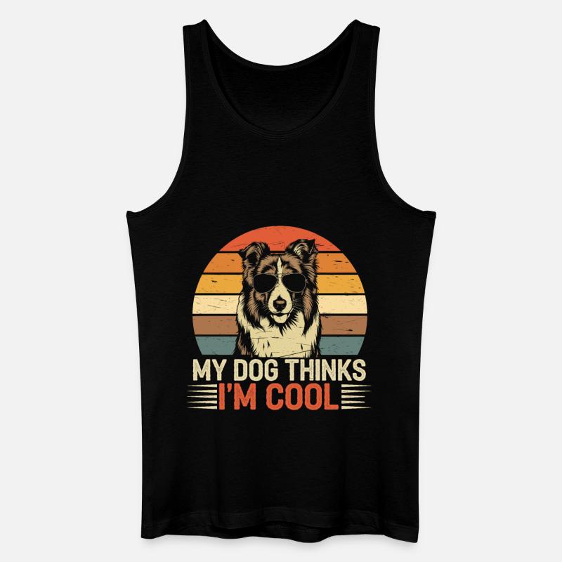 Shetland Sheepdog Sheltie Besitzer Geschenk - Männer Bio Tank Top - Schwarz
