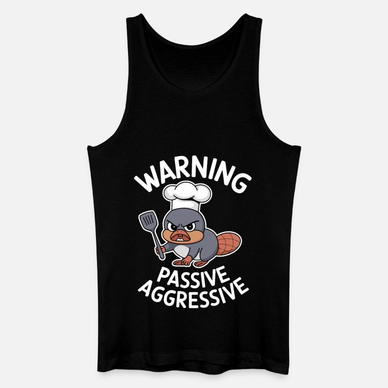 Beware Passive Aggressive Cook - Men’s Organic Tank Top - black