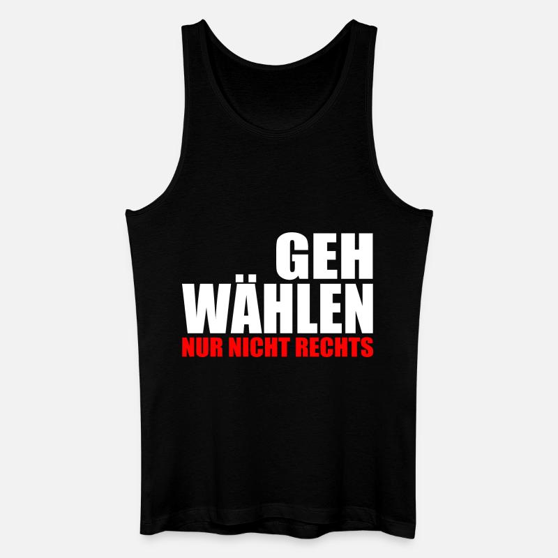 Geh wählen - Männer Bio Tank Top - Schwarz