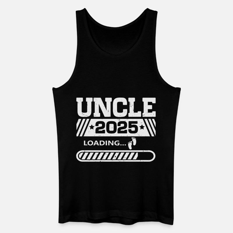 Onkel 2025 loading - Männer Bio Tank Top - Schwarz