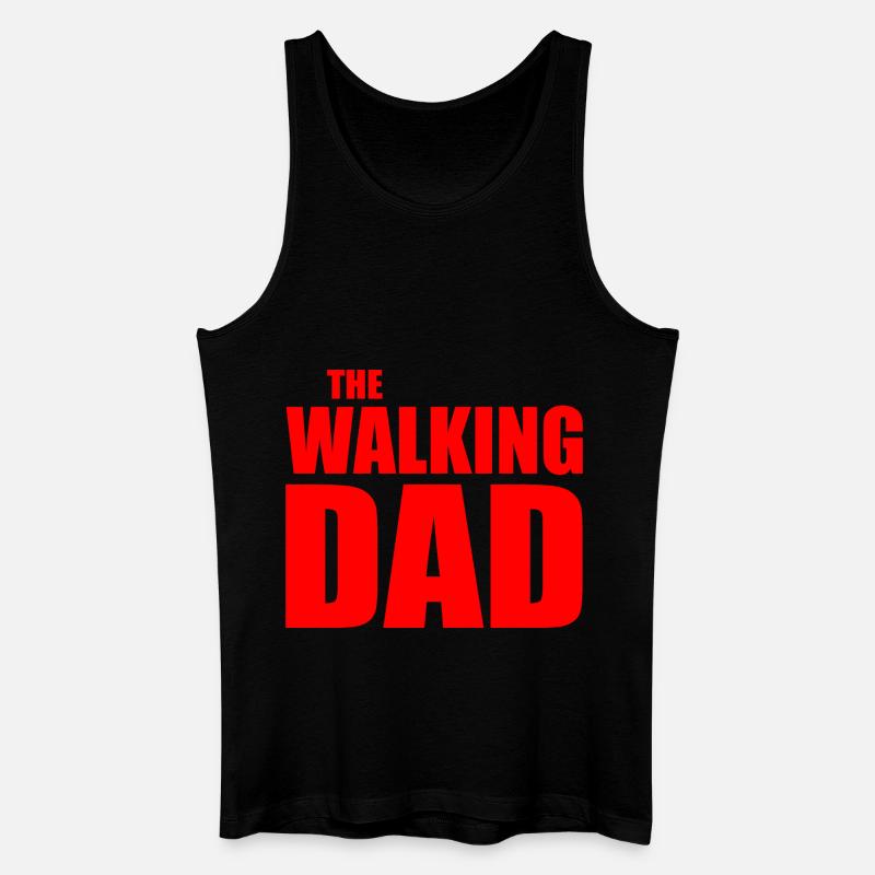 The walking dad - Männer Bio Tank Top - Schwarz