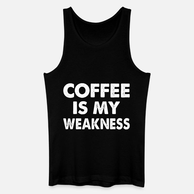 Coffee Is My Weakness - Men’s Organic Tank Top - black