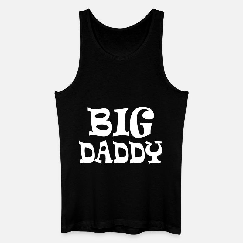 Big daddy - Männer Bio Tank Top - Schwarz