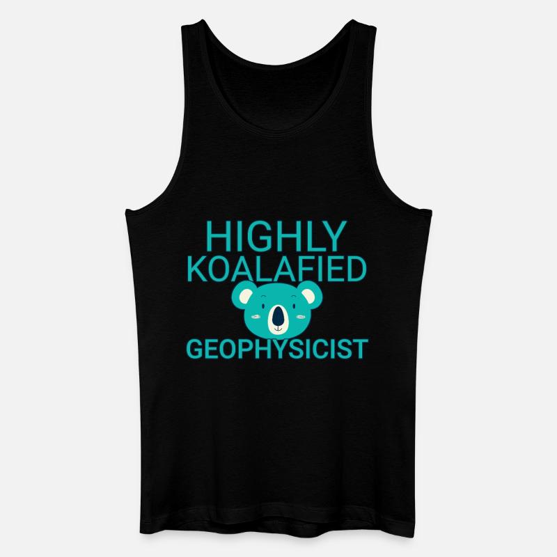 Geophysicist Koalafied Geophysics - Männer Bio Tank Top - Schwarz