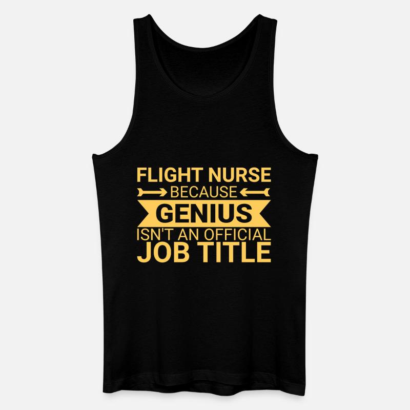 Flight Nurse Genius Luftrettung - Männer Bio Tank Top - Schwarz